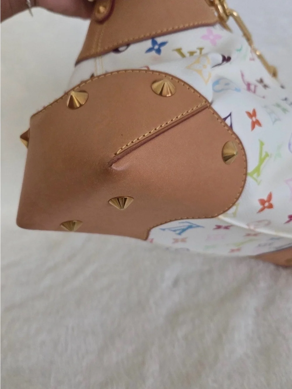 Louis Vuitton Judy MM White Multicolore Murakami Bag